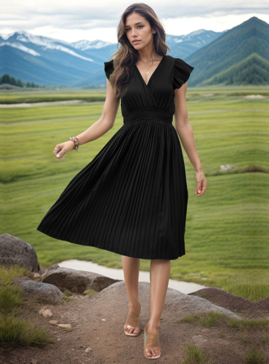 Großhändler TINA - Midikleid - Schwarz