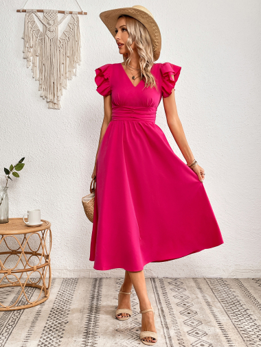 Wholesaler TINA - Midi dress Pink