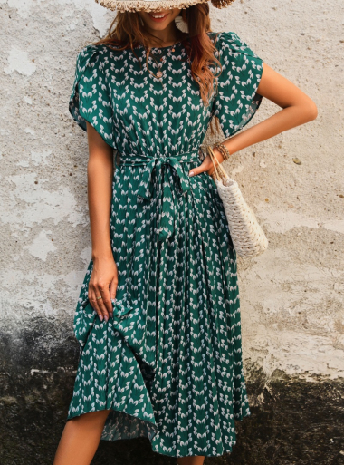 Wholesaler TINA - Midi dress - Green