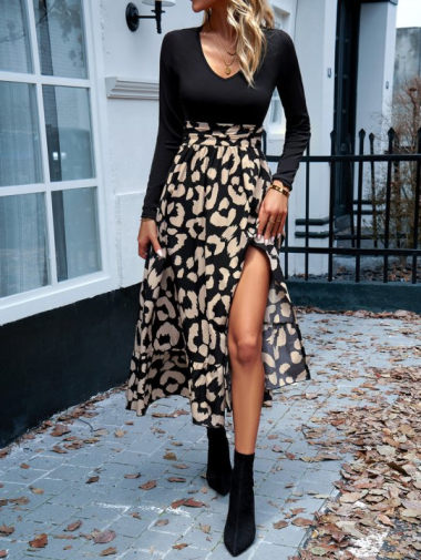 Wholesaler TINA - BLACK bohemian chic style dresses