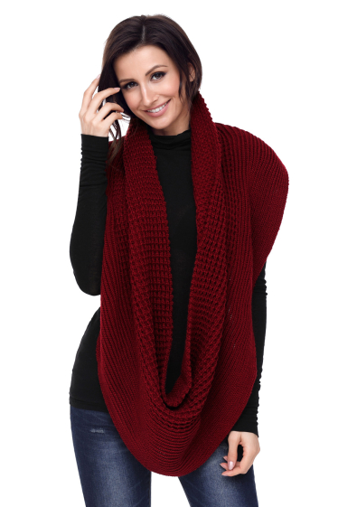 Wholesaler TINA - Red scarf bohemian chic style