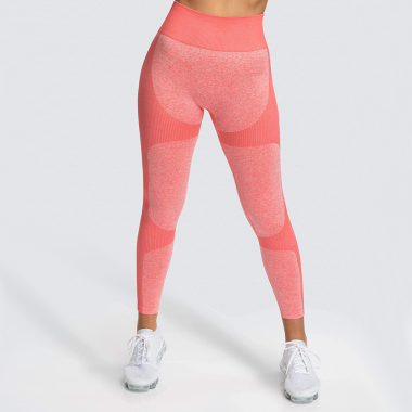 Wholesaler TINA - Sports high-waisted leggings Heather coral New Model