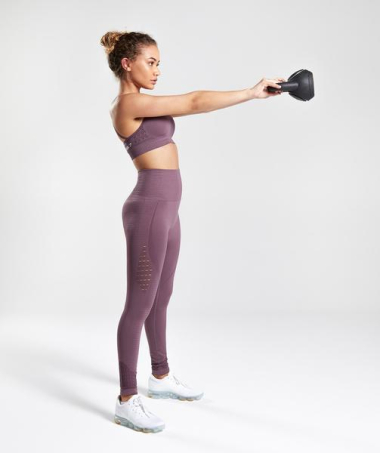 Großhändler TINA - Sportleggings mit hoher Taille, Heather Purple, neues Modell