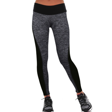 Wholesaler TINA - Sport High-waisted leggings Black and heather gray New Model