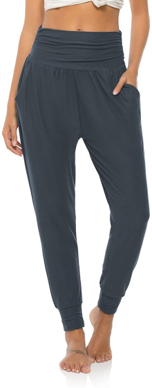 Grossiste TINA - Sport Pantalon casual taille haute Anthracite Nouveau Modèle