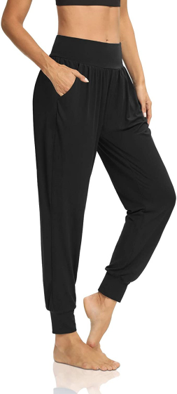 Wholesaler TINA - Sport High-waisted casual pants Black New Model