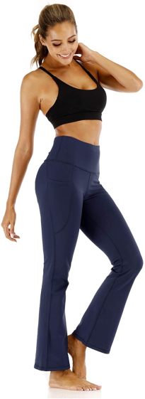 Sport High waisted flare pants Navy blue New Model TINA