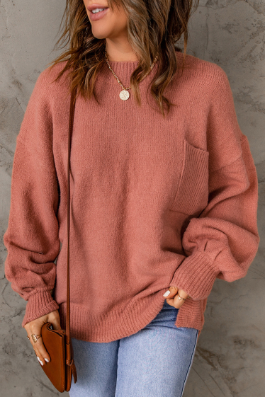 Grossiste TINA - Sweater Rouge
