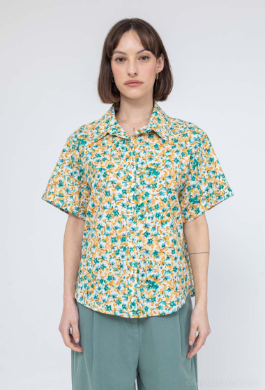 Wholesaler COLOR BLOCK - Floral summer shirt