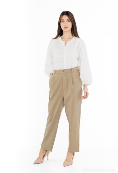 Wholesaler COLOR BLOCK - Large long sleeves blouse