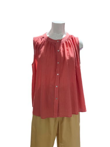 Wholesaler COLOR BLOCK - Sleeveless blouse