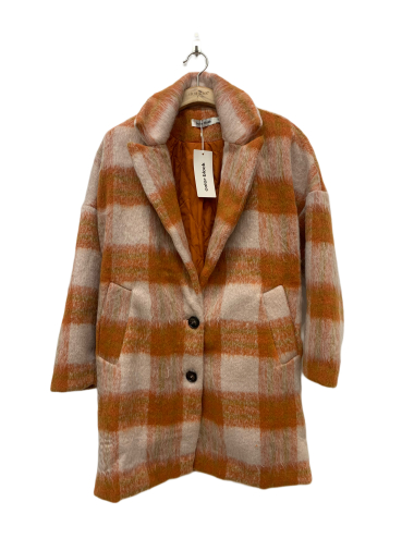 Wholesaler COLOR BLOCK - Checked coat