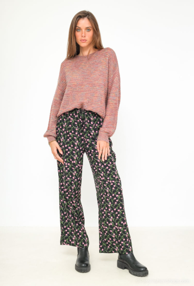 Wholesaler COLOR BLOCK - Women's floral print pants