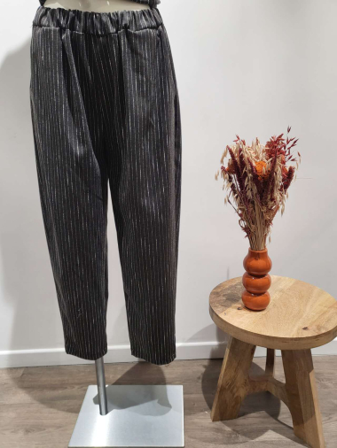 Grossiste COLOR BLOCK - Pantalon rayure femme