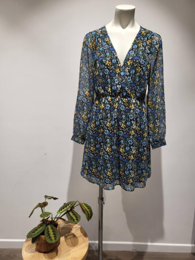 Großhändler COLOR BLOCK - Kleid mit Blumenmuster