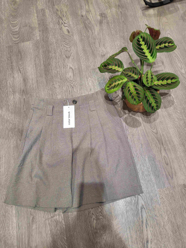 Wholesaler COLOR BLOCK - Women's classic plain shorts