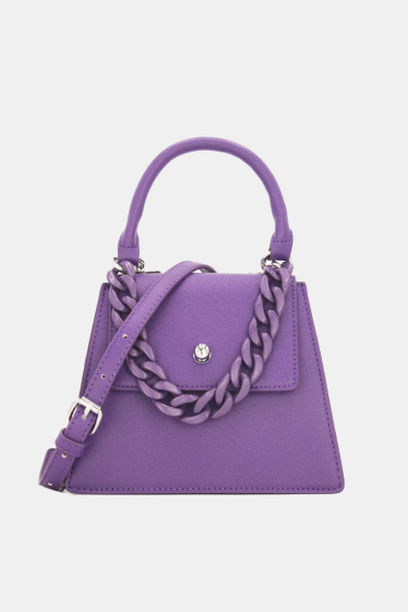 Wholesaler Tom & Eva - Mini handbag with flap and chain-19G-2811