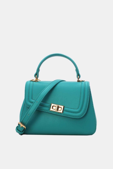 Wholesaler Tom & Eva - Small Handbag With Plain Asymmetrical Flap