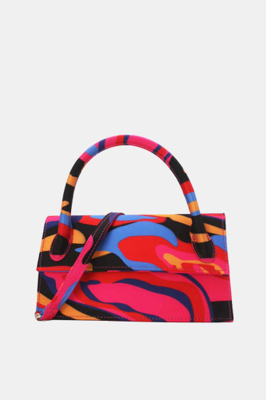 Wholesaler Tom & Eva - Small Colorful Camouflage Print Handbag