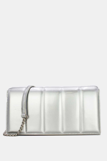 Wholesaler Tom & Eva - Quilted Patent Leather Effect Clutch