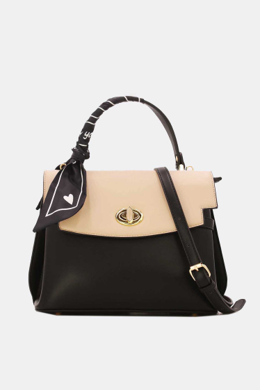 Wholesaler Tom & Eva - Flap Handbag with Scarf-21B-5017