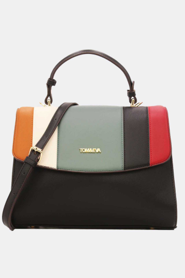 Wholesaler Tom & Eva - Women's Patchwork Flap Handbag-23B-5733