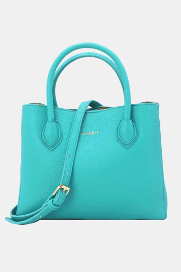 Wholesaler Tom & Eva - Handbag With Grained Attached Tablet Pocket