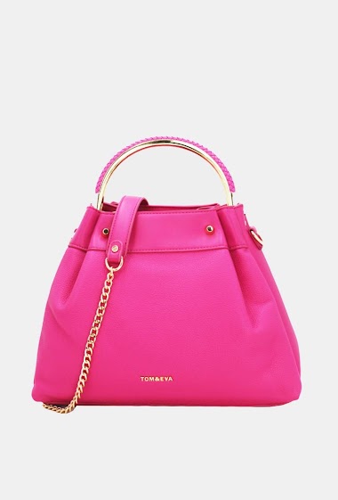 Leather Effect Handbag-6865-