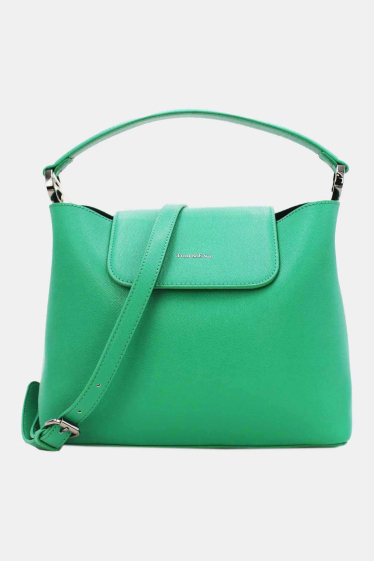 Wholesaler Tom & Eva - Leather effect handbag with flap