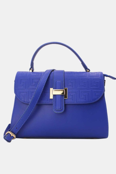 Wholesaler Tom & Eva - Leather Effect Handbag With Tab Clasp