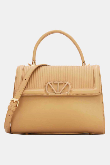 Wholesaler Tom & Eva - Women's Handbag with Pleated Flap Multi Compartments