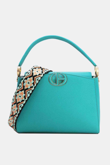 Wholesaler Tom & Eva - Minimalist Handbag With Wide Shoulder Strap