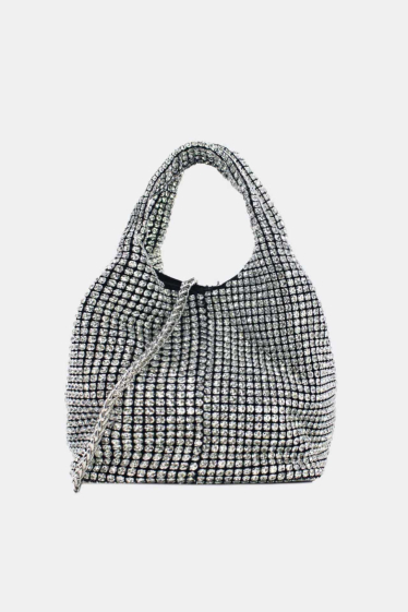 Wholesaler Tom & Eva - Women's Rhinestone Diamond Bucket Handbag