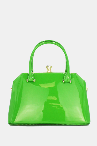 Chanel Light Green Quilted Patent Leather Classic Jumbo Double Flap Bag |  Yoogi's Closet