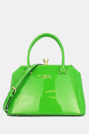 Großhändler Tom & Eva - Shell-Lack-Handtasche mit goldenem Rahmen