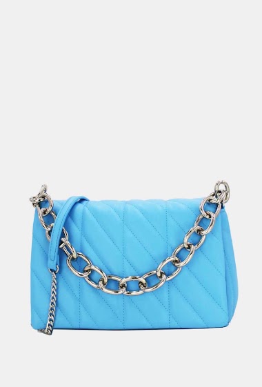 Quilted Shoulder Bag With Chain 22P-5581
