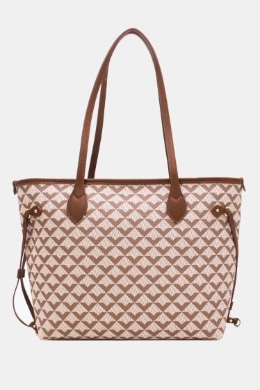 Wholesaler Tom & Eva - Geometric Pattern Tote Bag