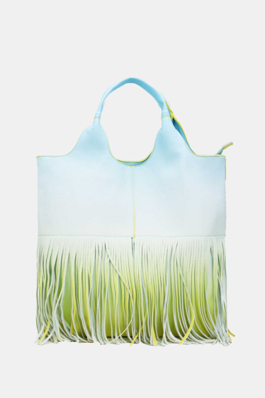 Wholesaler Tom & Eva - Fringe Tote Bag Color Gradient-21C-5231