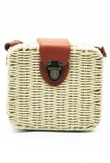 Großhändler Top Sacs - Basket shoulder Bag hand made
