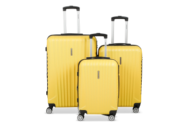 Wholesaler TRAVEL ONE - SET OF 3 ABS SUITCASES WITH BELLOWS