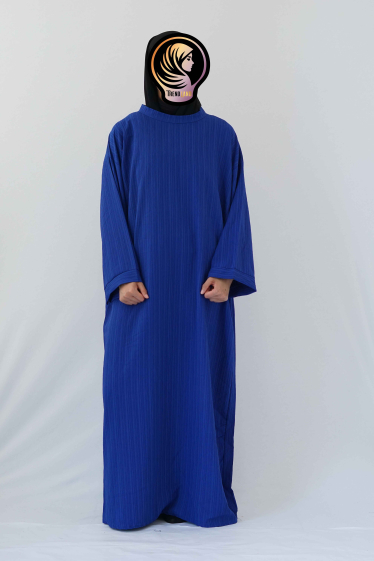 Wholesaler TRENDLAND - Badr (بدر)/ Round neck viscose crepe effect abaya
