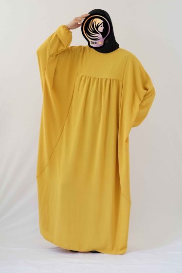 Wholesaler TRENDLAND - Bahija (بهيجة)/ Gathered abaya with puff sleeves