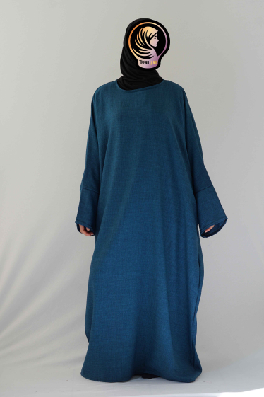 Wholesaler TRENDLAND - Laila (ليلى) / abaya in "LIN" with flared sleeve