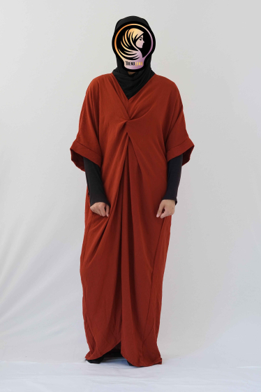 Wholesaler TRENDLAND - Lina (لينا) / Jaz dress, short sleeve with bow on the front