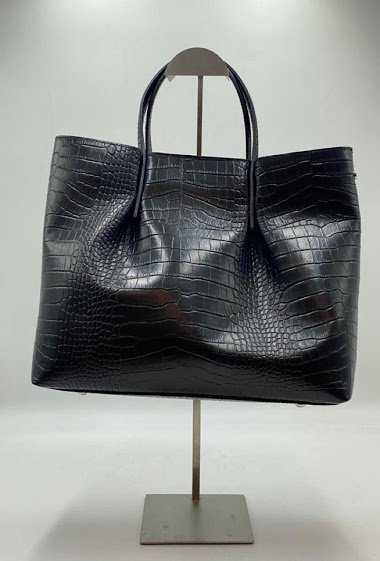 Grossiste Trendy Bag - Sac cuir style crocodile