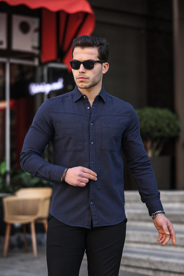 Wholesaler TRICKO - Men's lightweight long-sleeved shirt with pocket
