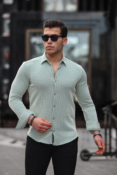 Wholesaler TRICKO - Long sleeve shirt with embossed stripe