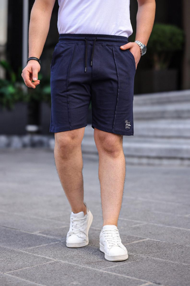 Wholesaler TRICKO - Men's textured knit shorts