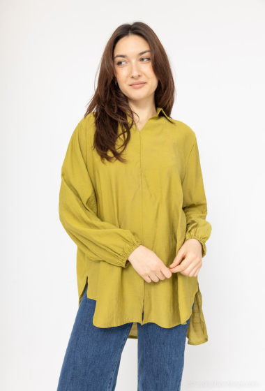 Großhändler Unigirl - Schlichte Bluse mit Hemdkragen