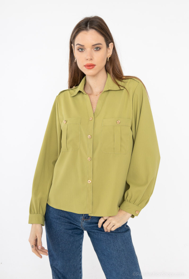 Wholesaler Unigirl - Gold button shirt